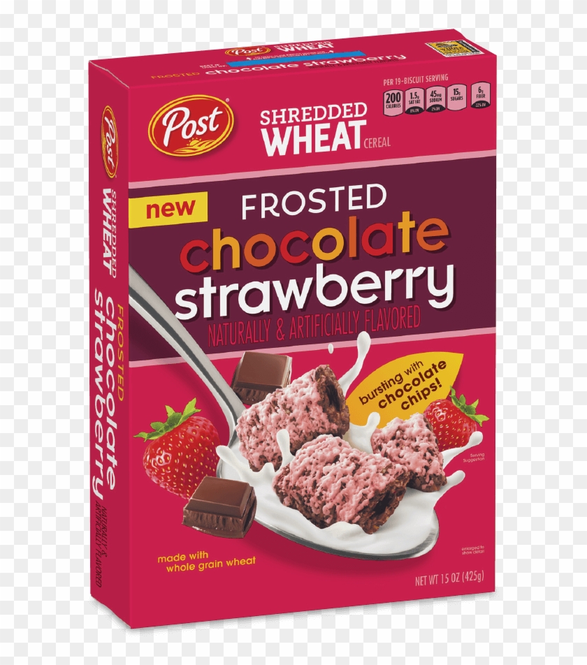 Post Shredded Wheat Frosted Chocolate Strawberry Cereal - Post Shredded Wheat Dark Chocolate Clipart