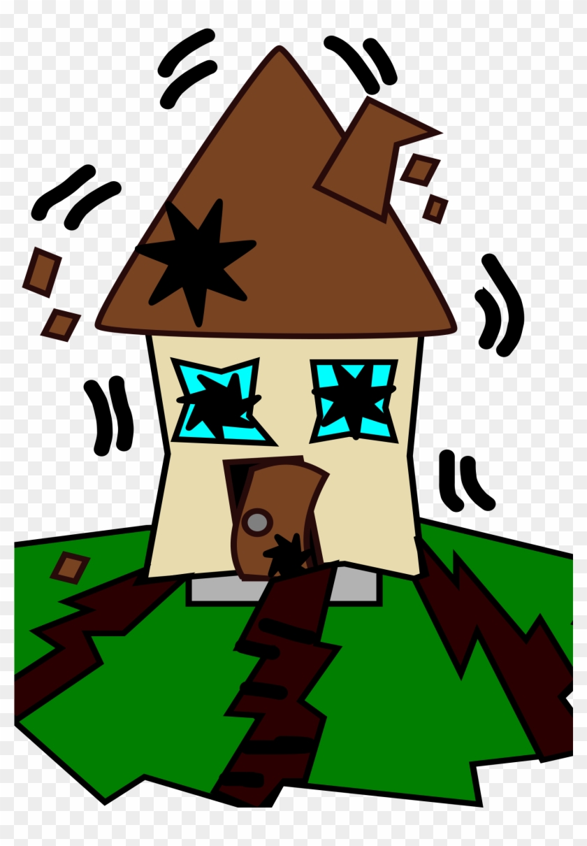 This Free Icons Png Design Of Earthquake With House Clipart