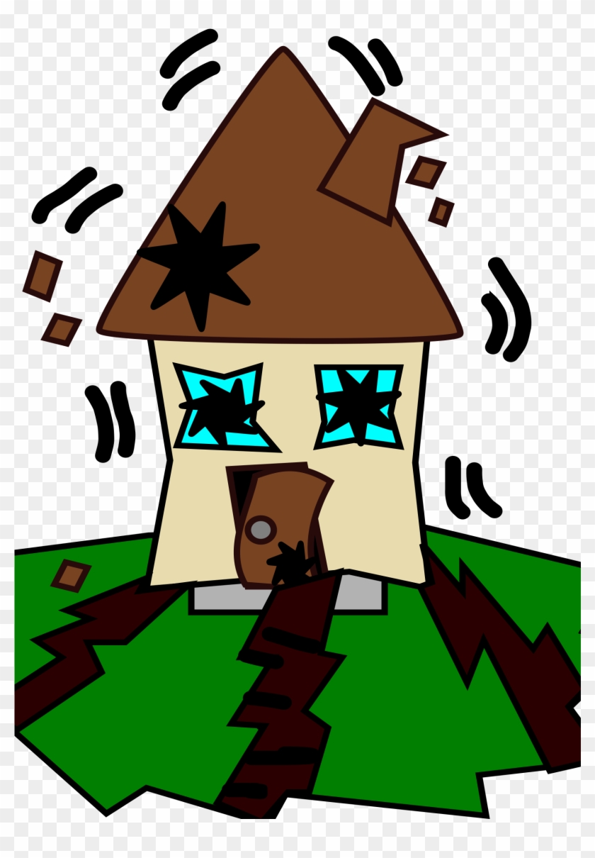 This Free Icons Png Design Of Earthquake With House Clipart #532119