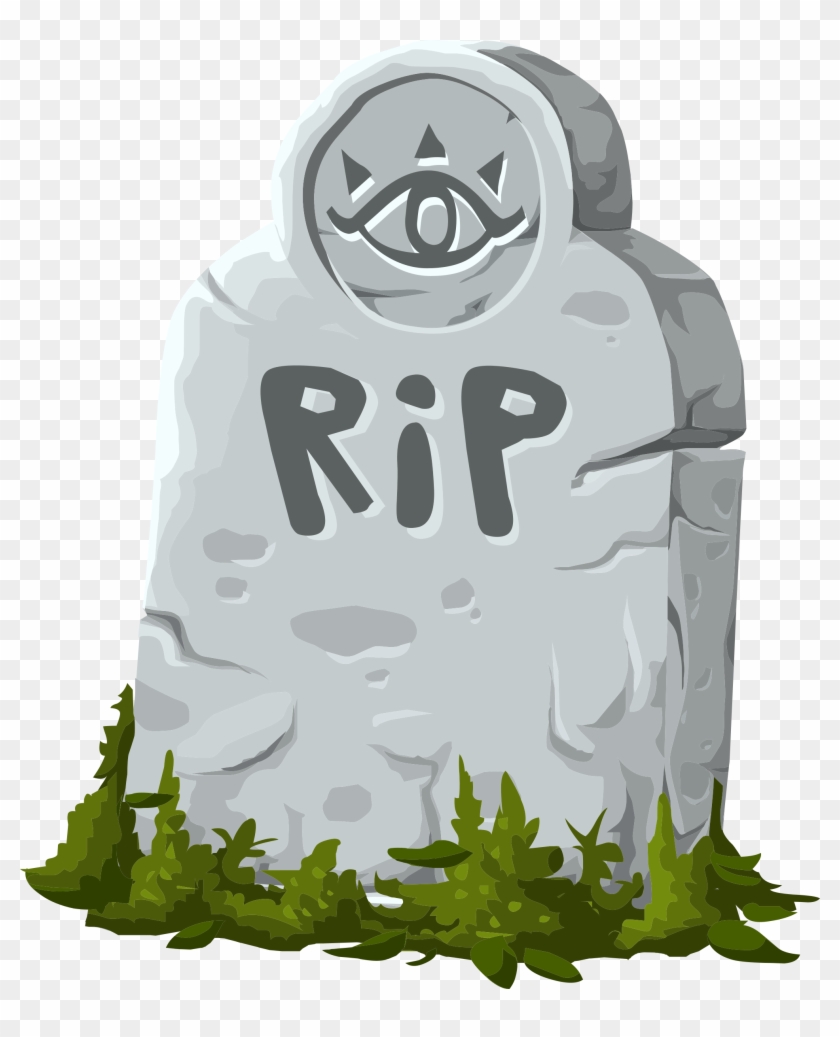 Rip Gravestone Marker Vector Clipart Image - Google+ Shut Down - Png Download #532240