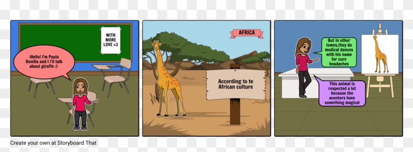 History Giraffe - Cartoon Clipart #532405
