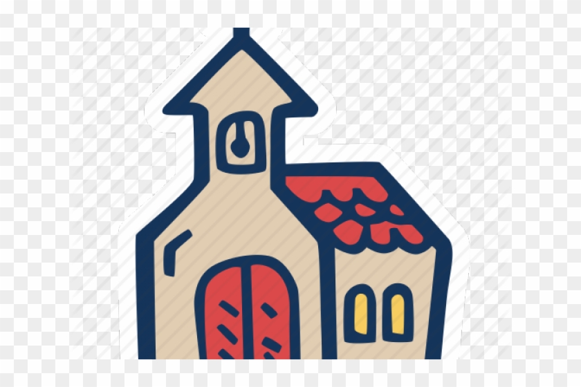 Drawn Church House Icon - Stop Sign Clipart #532493