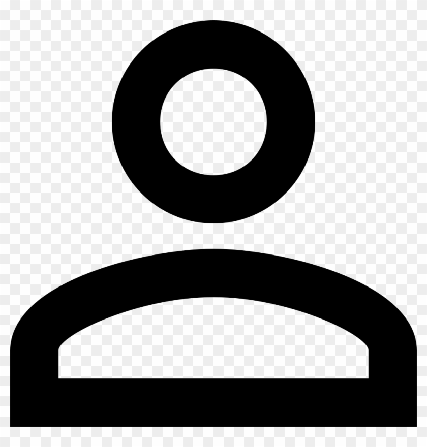 Person Outline Icon Png - Circle Clipart #532598