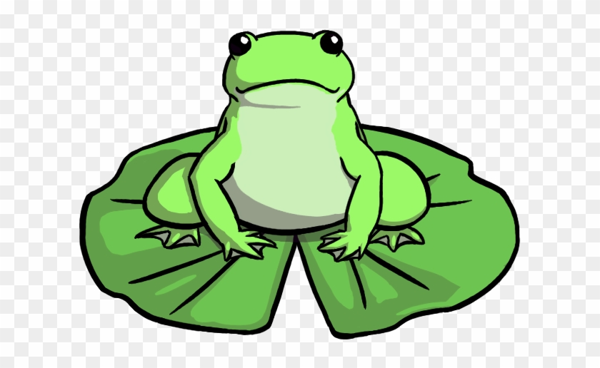 Picture Of Frog On Lily Pad - Drawing Of A Frog On A Lily Pad Clipart