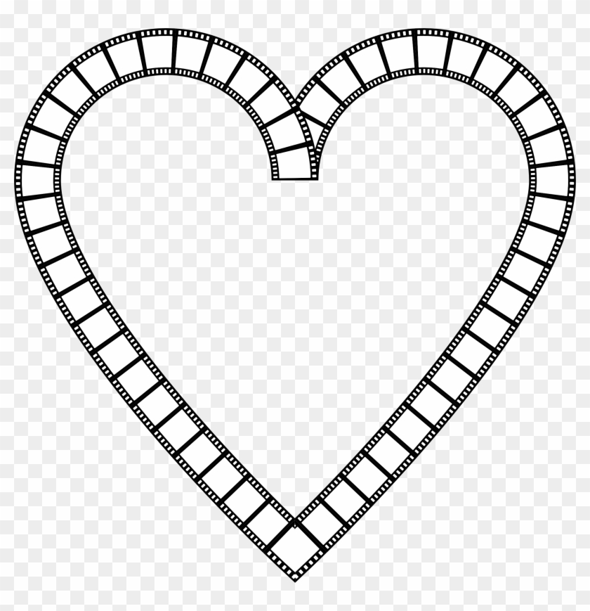 Big Image - Film Strip Heart Clipart