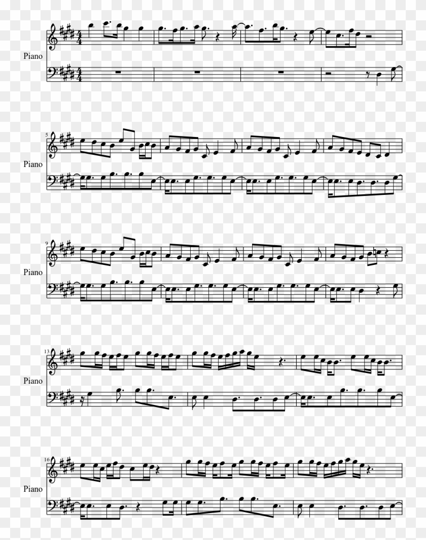 Print - Fairy Tail Main Theme Partition Clipart #533332