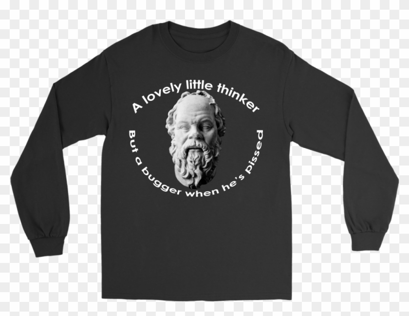 Socrates A Lovely Little Thinker Science Long Tee - Inxs Bitter Tears Shirt Clipart