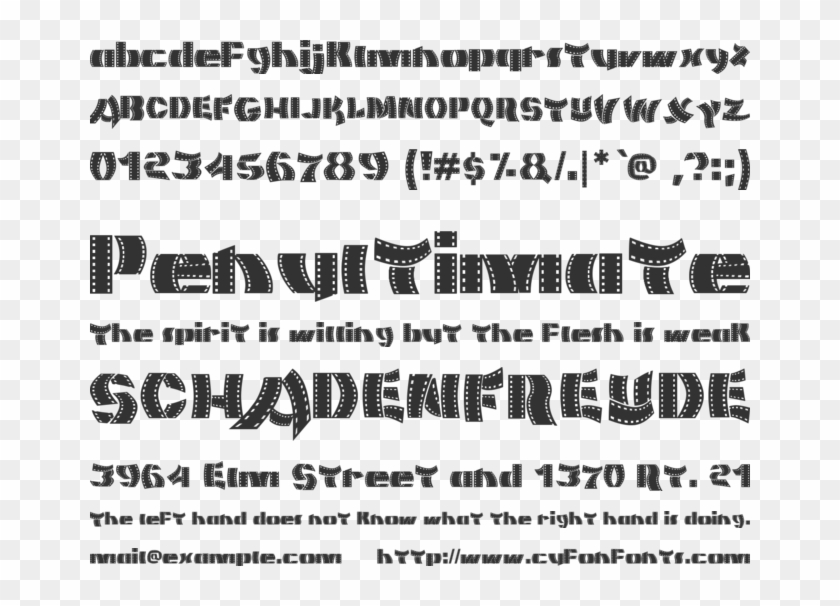 Movie Filmstrip Font Preview - Filmstrip Font Clipart