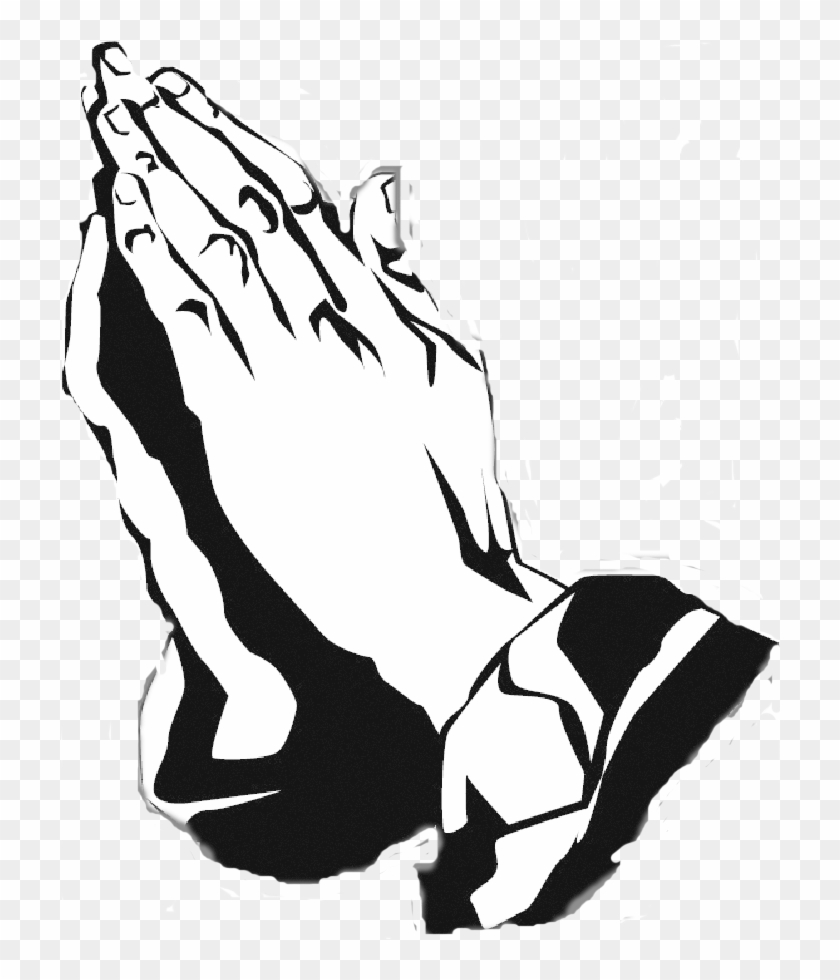 Black And White Praying Hands Free Download Clip Art Praying Hands Png Clipart Transparent Png 5334 Pikpng