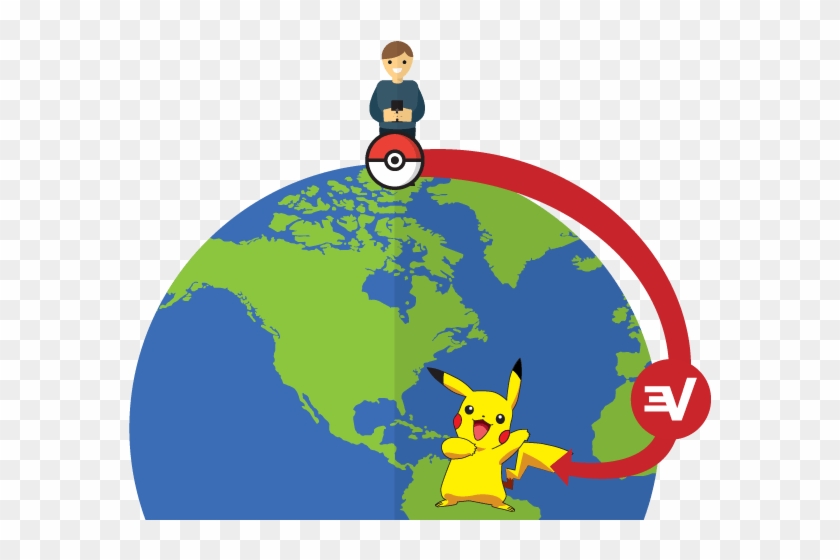Expressvpn Lets You Take Your Pokemon Go Safari Anywhere - Map Clipart #533919