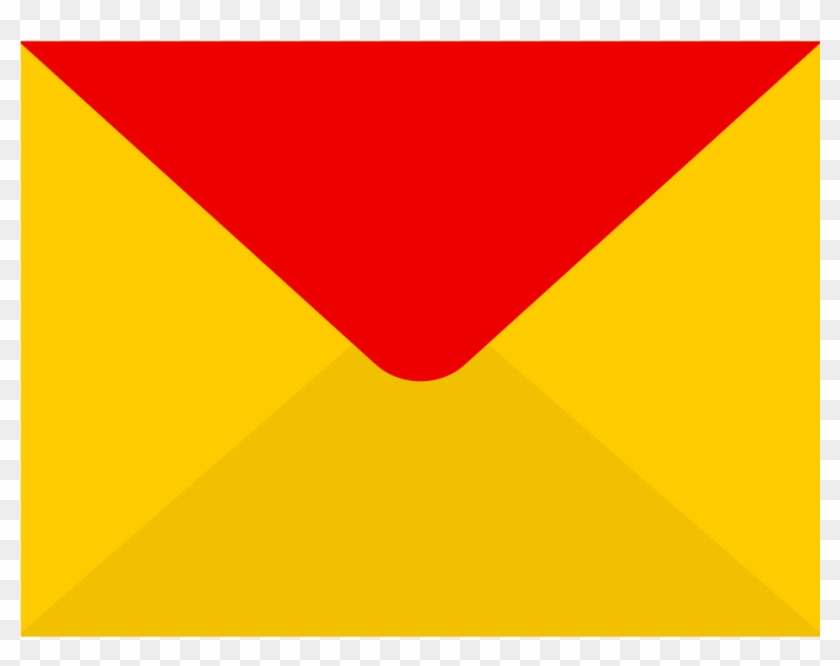 The Correct Icon Has No White Container Over The Mail - Graphic Design Clipart