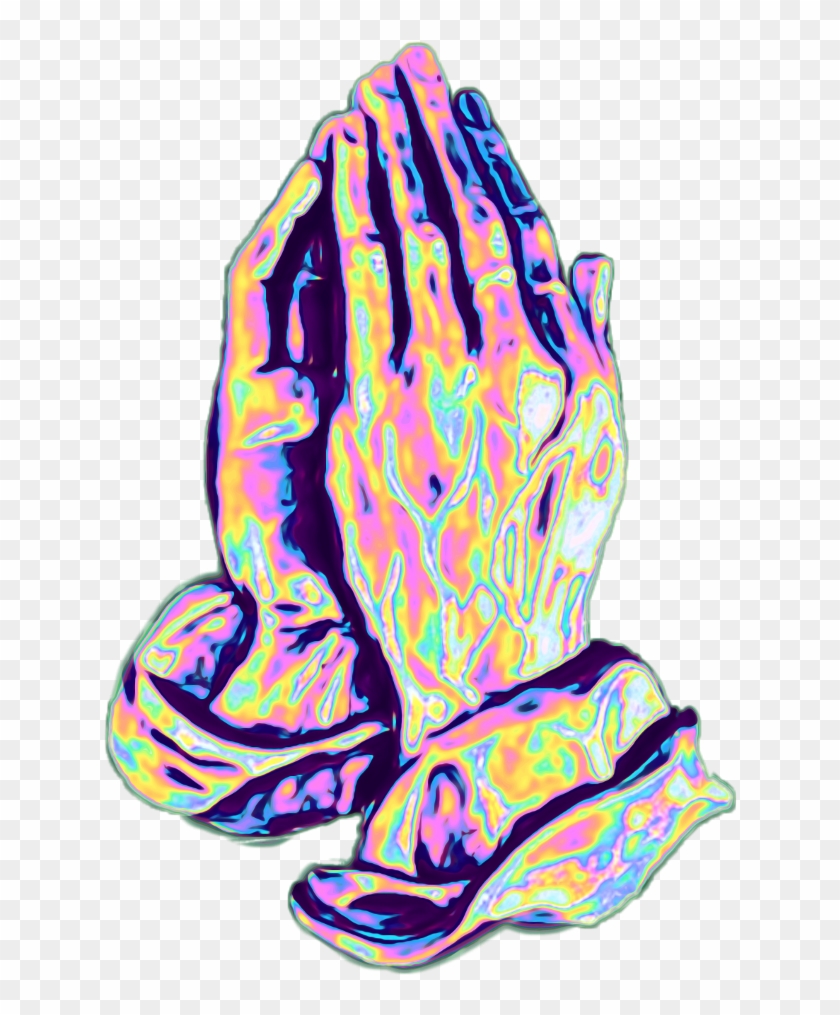 Hands Prayer Hand Praying Hologram Holographic Holo Clipart