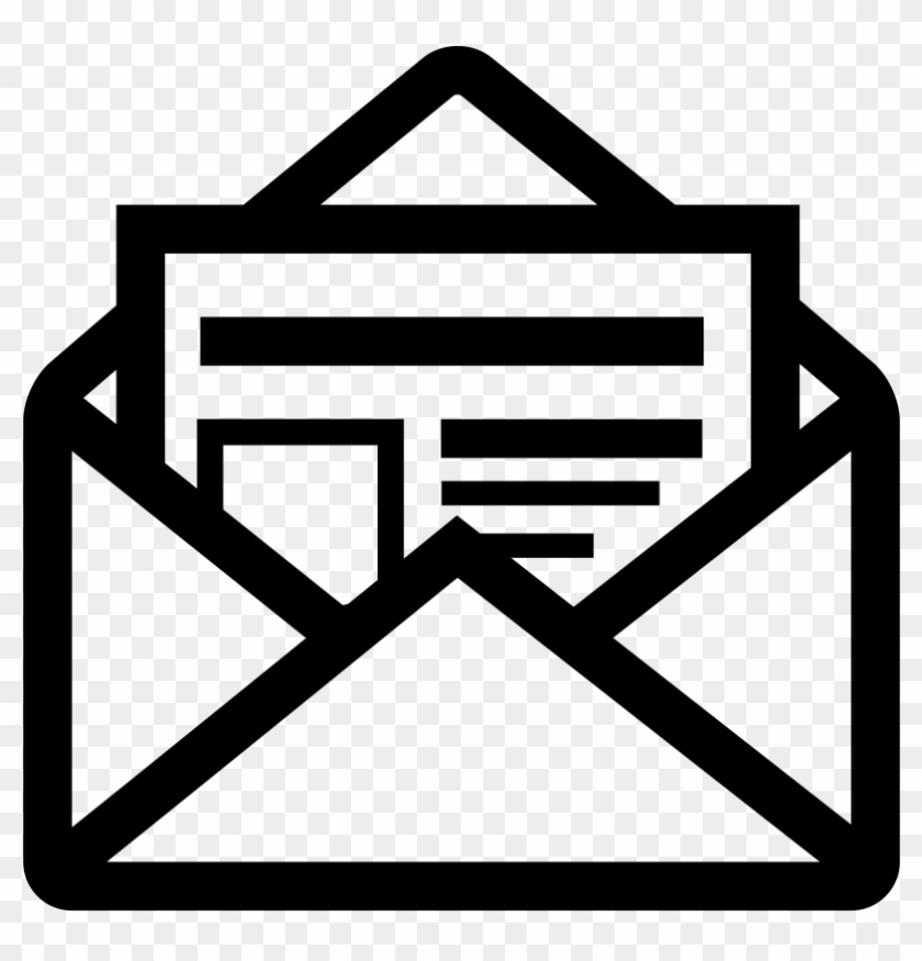 Open Mail Icon Png , Png Download - Newsletter Symbol Clipart