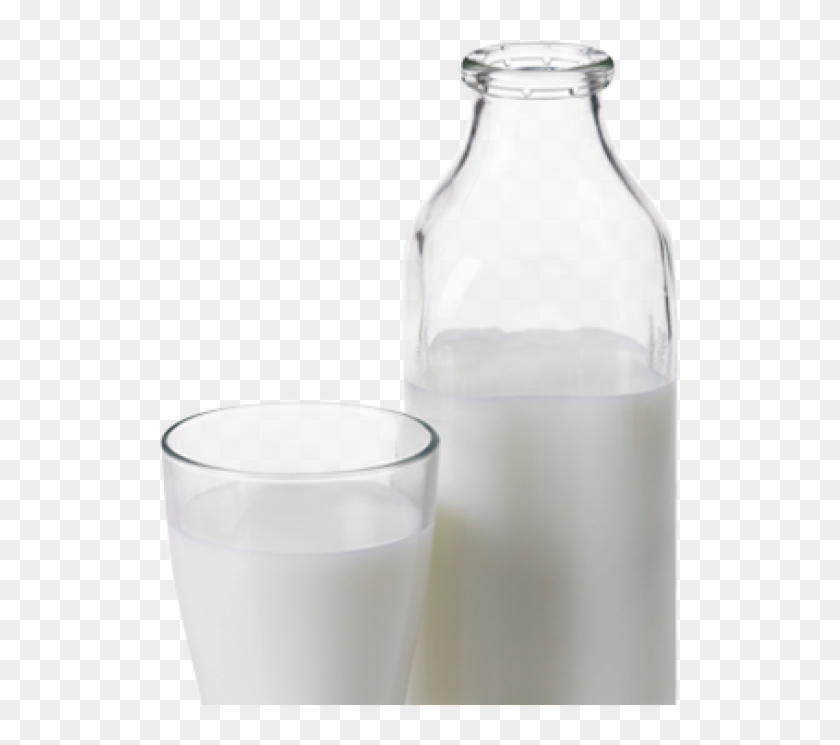 Milk Png Free Download - Glass Milk Bottles Png Clipart
