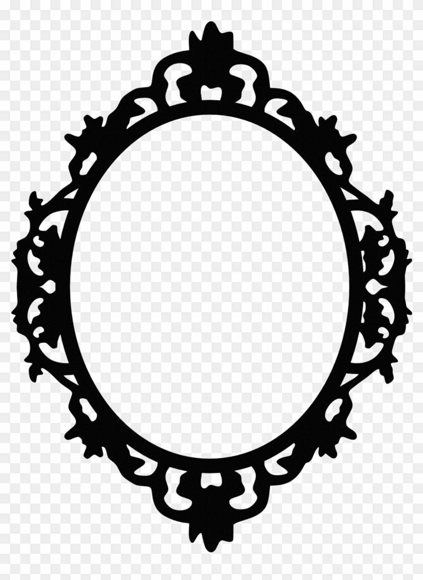 Banner Free Cameo Drawing Mirror - Broken Mirror Clipart