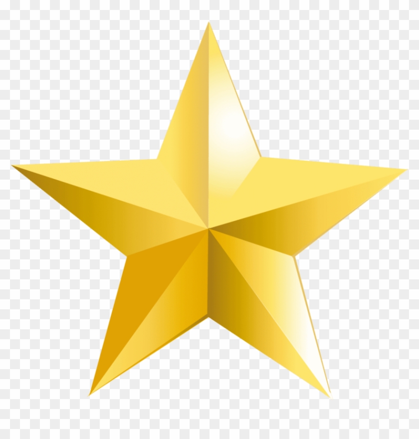 Gold Star Png Png - Transparent Background Star Png Clipart #535983