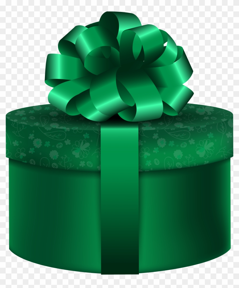 Green Round Gift Png Clip Art Image Transparent Png #535991