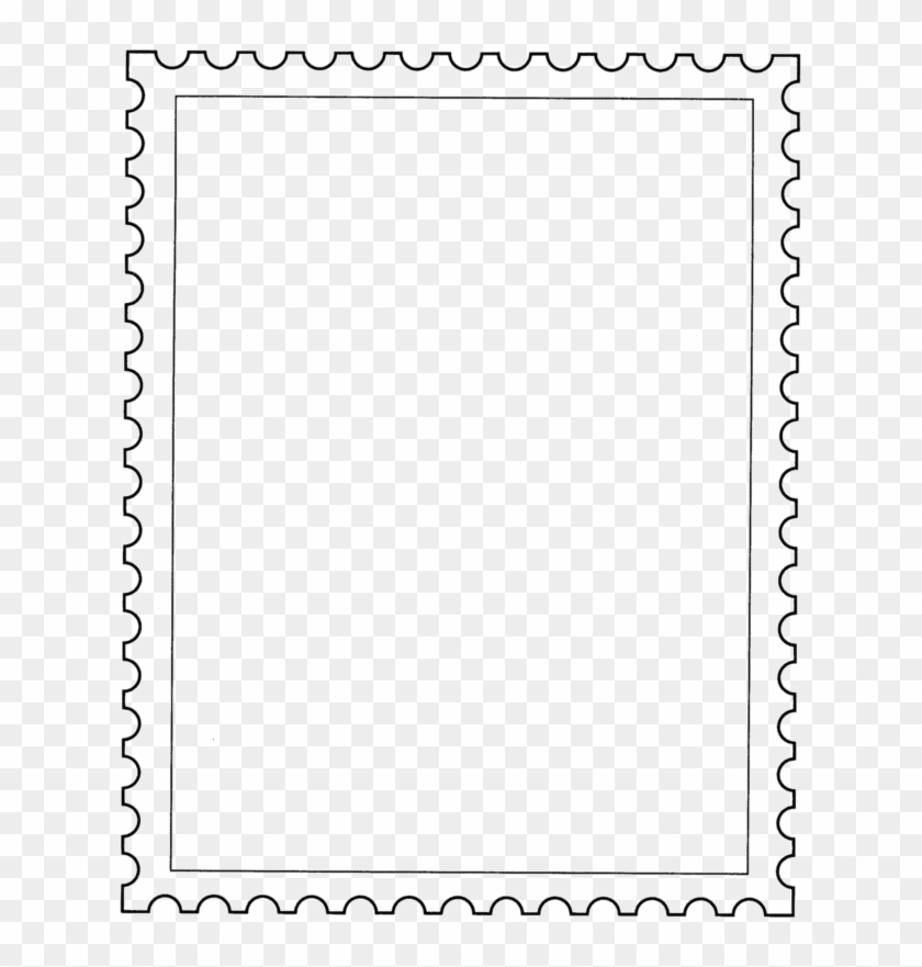 Postage Stamp Png Transparent Image - Postage Stamp Template Clipart #536025