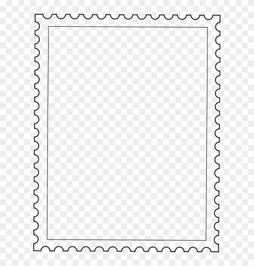 Postage Stamp Png Transparent Image - Postage Stamp Template Clipart