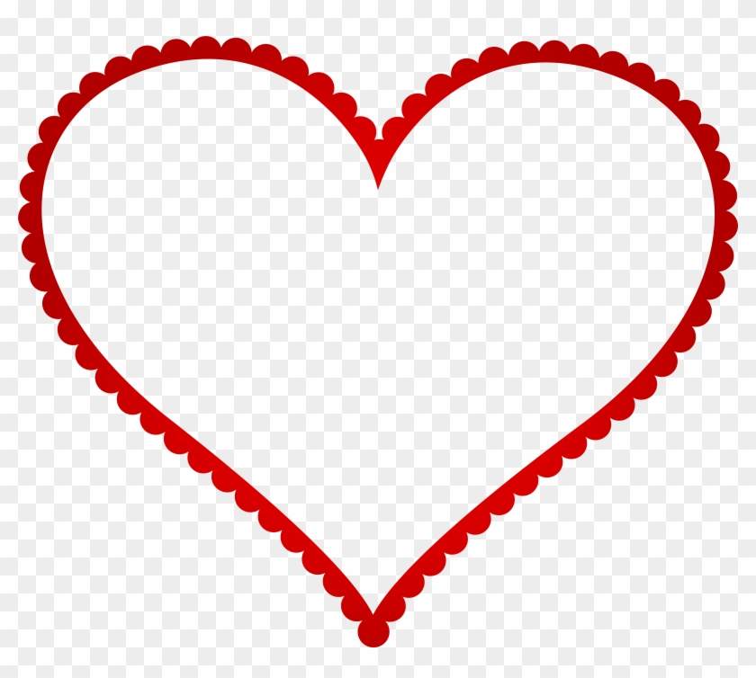 Red Heart Border Frame Transparent Png Clip Art