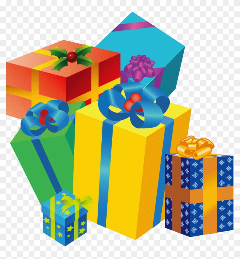 Packing Gifts Png Image Background - Christmas Gifts Png Cartoon Clipart