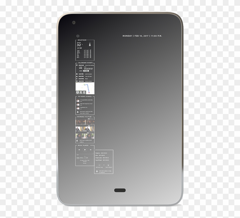 Smart Mirror For Bathroom - Tablet Computer Clipart #536573