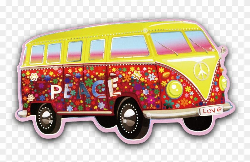 1319 X 797 5 - Hippie Bus Png Clipart