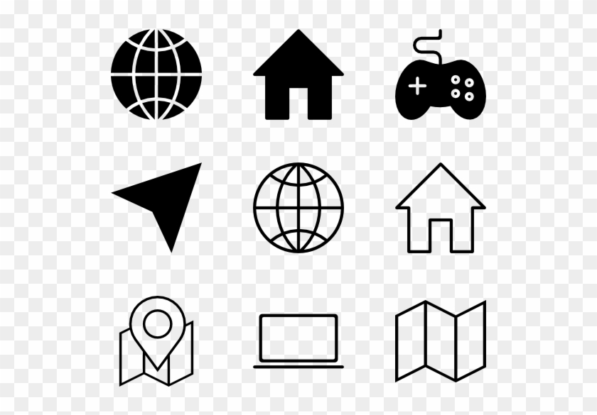 Mirrored Twins - Mirrored Symbols Clipart