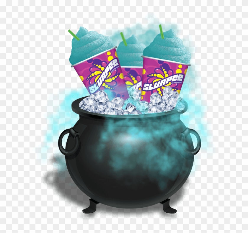 Frighteningly Free Slurpees Mist Spooky Background - Ice Cubes Clipart