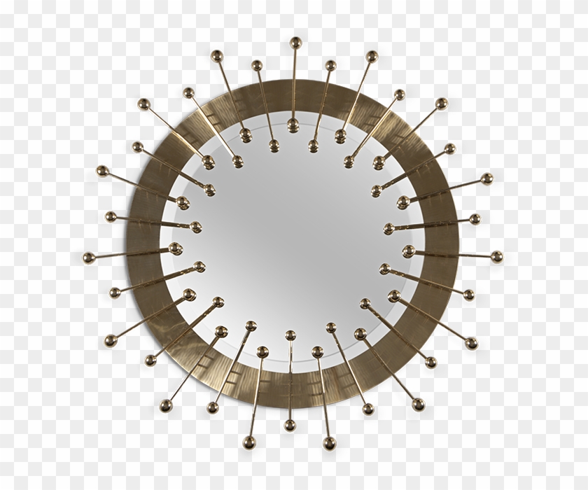 Standard Finishes Gold Plated Brass And Mirror - Vespa Clube Gaia Clipart #537154