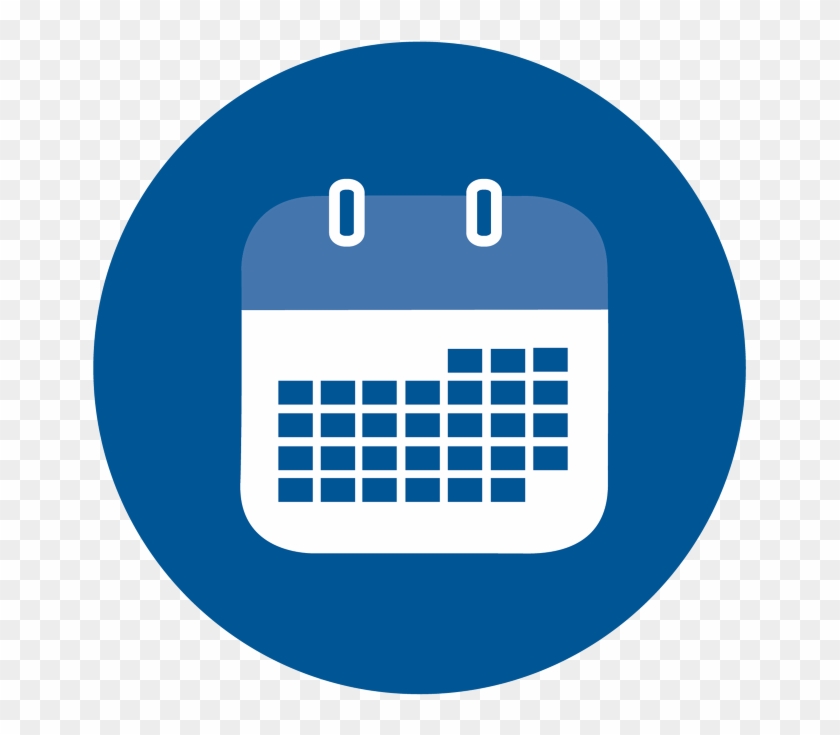 Calender Icon - Blue Date Icon Png Clipart
