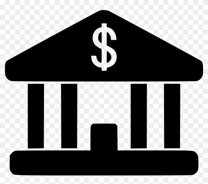 Clip Transparent Finance Cash Dollar Payment Bank Building - Bank Icon Png