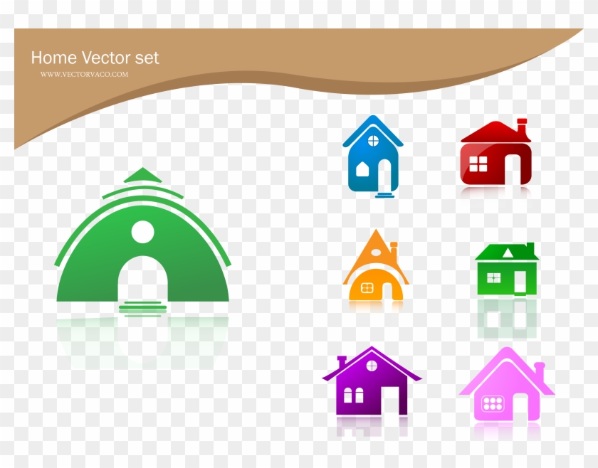 Free Vector Home Icons Free Vector - Design Home Vector Png Clipart #537264