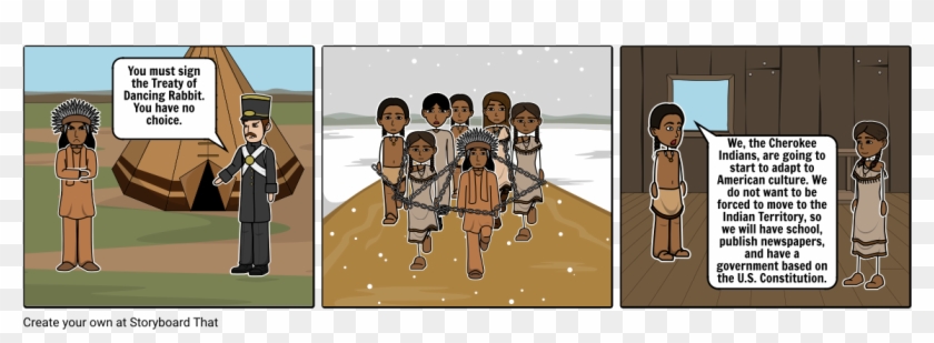 Trail Of Tears - Cartoon Clipart