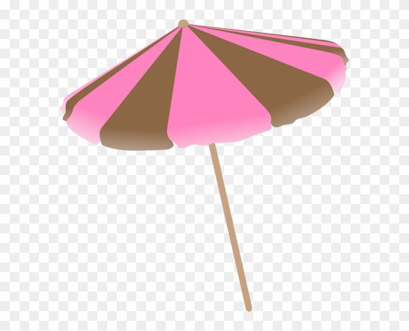 Pink And Brown Umbrella Svg Clip Arts 594 X 601 Px - Png Download #537522
