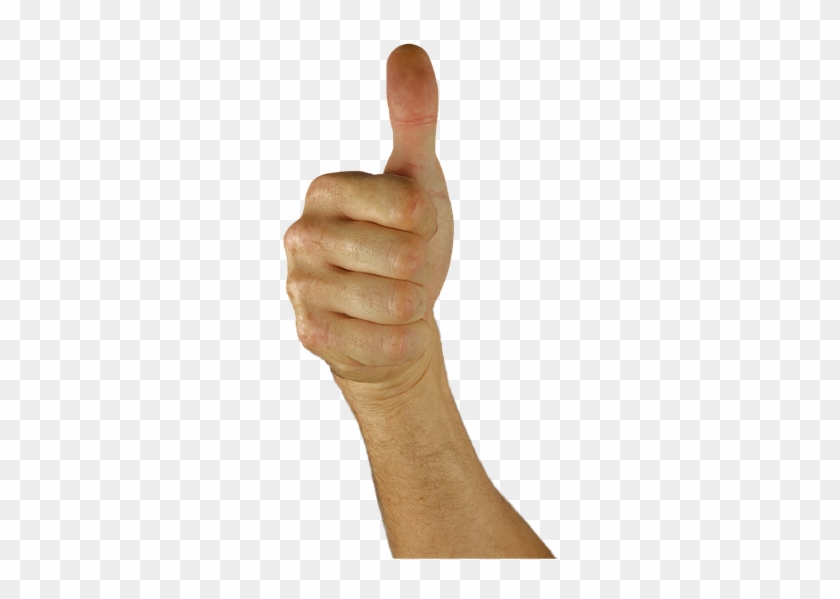 Thumbs Up, Thumb, Hand, Positive - Human Thumbs Up Transparent Clipart #537651