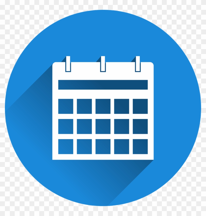 Calendar, Icon - Logo Instagram Biru Png Clipart #537710