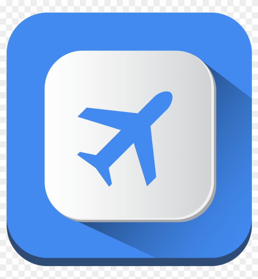 Air Icon Long Shadow Ios7 Iconset Pelfusion - Ios Travel Icon Clipart