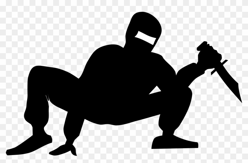 Ninja Hd Photo Png - Person With Knife Png Clipart #538136