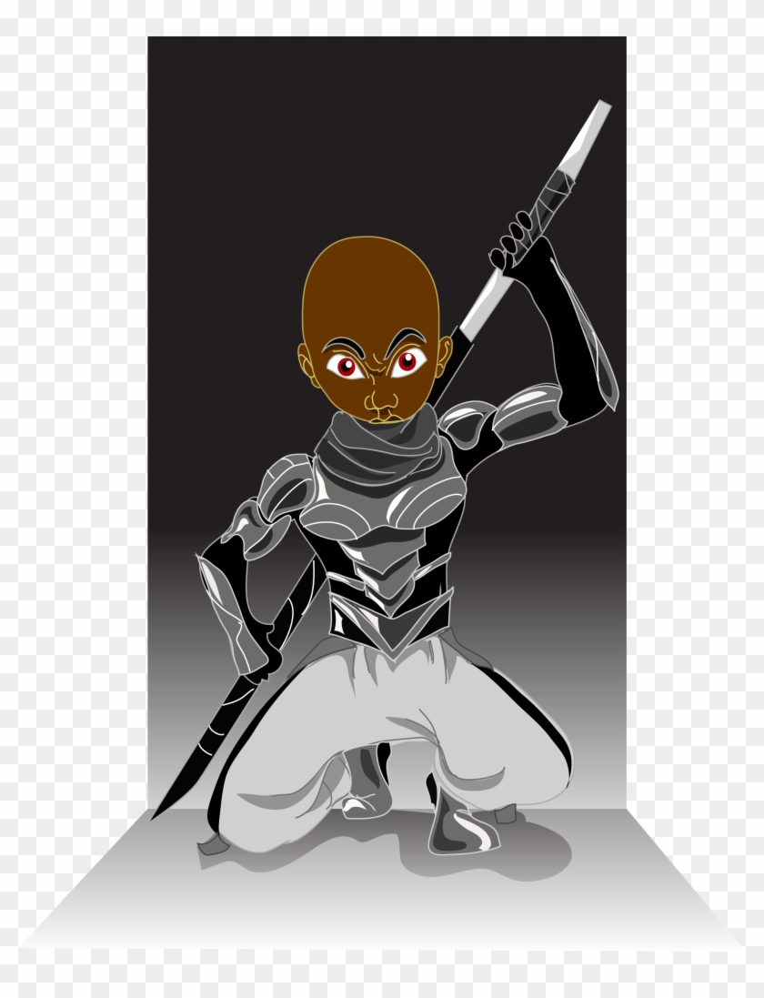 Black Ninja - Cartoon Clipart