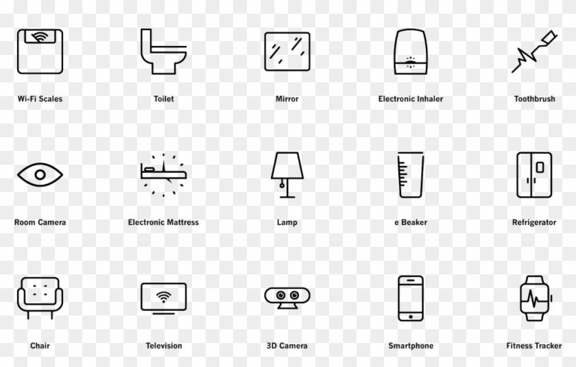 Home Icons Room - Smart Home Device Icon Clipart #538446