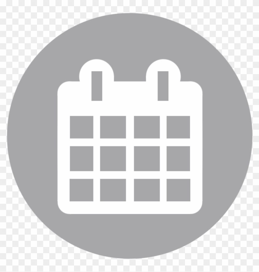 Calendar Icons Grey - News And Events Icon Clipart