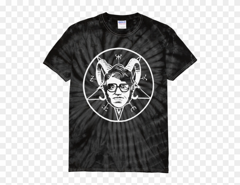 Pentagram Black Tie-dye Tee - Satanic Background Clipart #538848