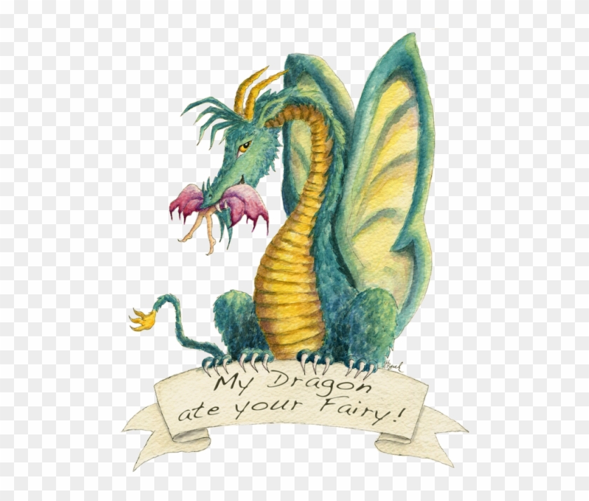 "dragon Art" "fairy Eating Dragon" "dragon Eating Fairy" Clipart #539273