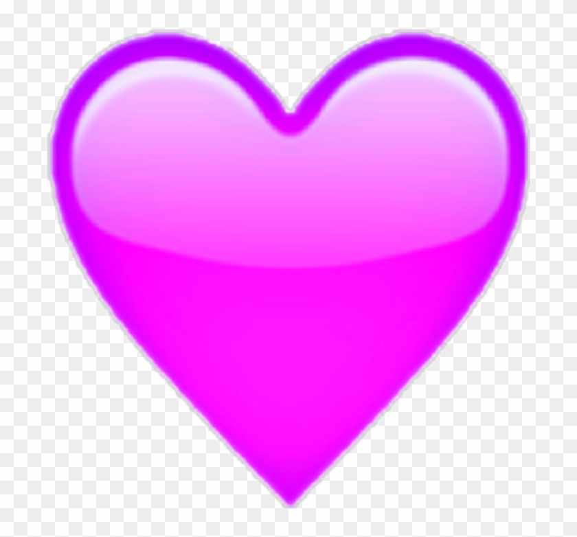 Corazon Png Whatsapp - Purple Heart Emoji Apple Clipart