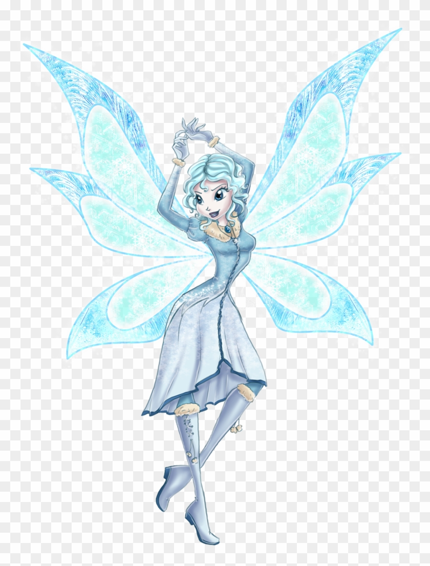 Fairy Transparent Winter Huge - Transparent Fairies Clipart
