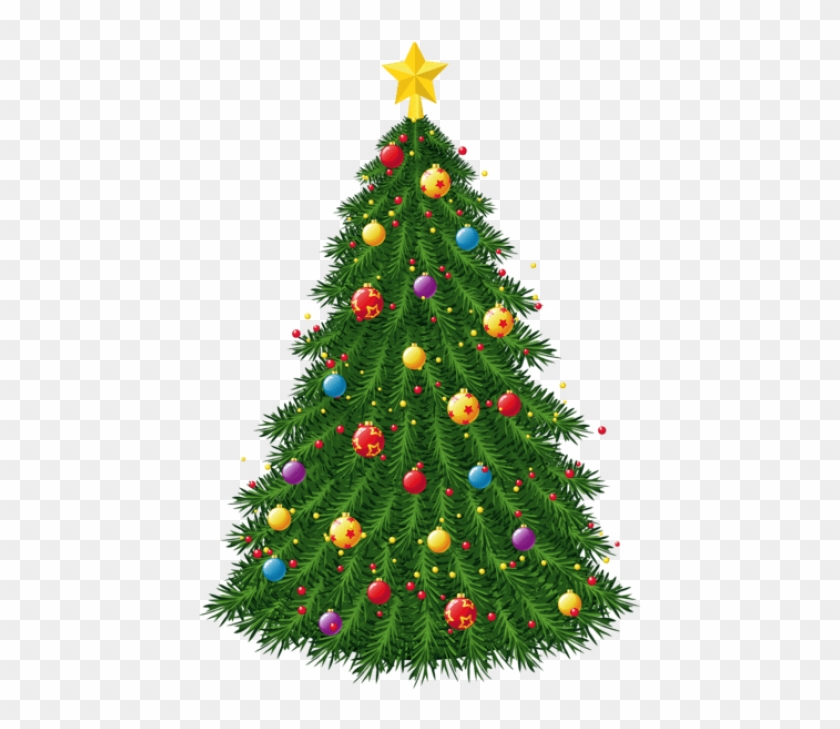 Free Png Transparent Christmas Tree With Ornaments - Vintage Christmas Tree Clip Art