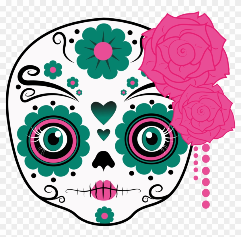 Sugar Skull Png - Cute Sugar Skull Png Clipart #539774
