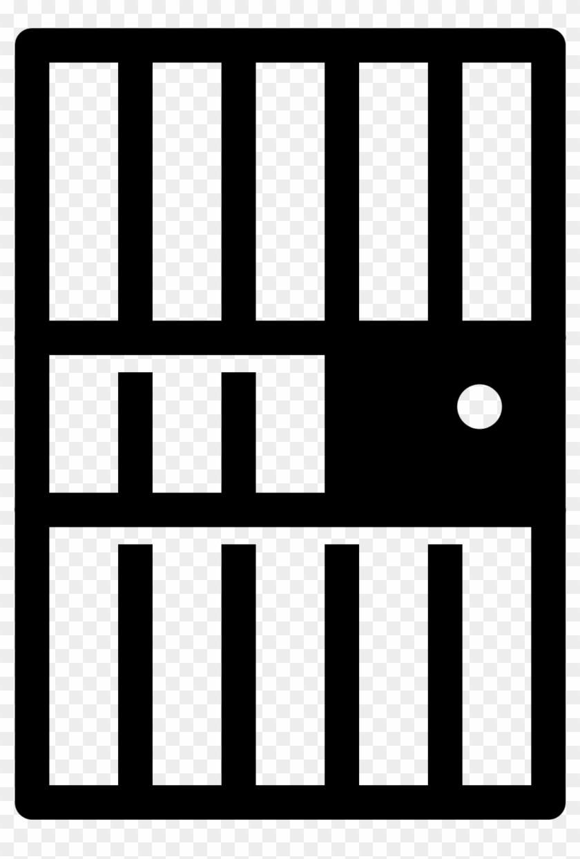 Free Jail Door Png - Monochrome Clipart #5300013