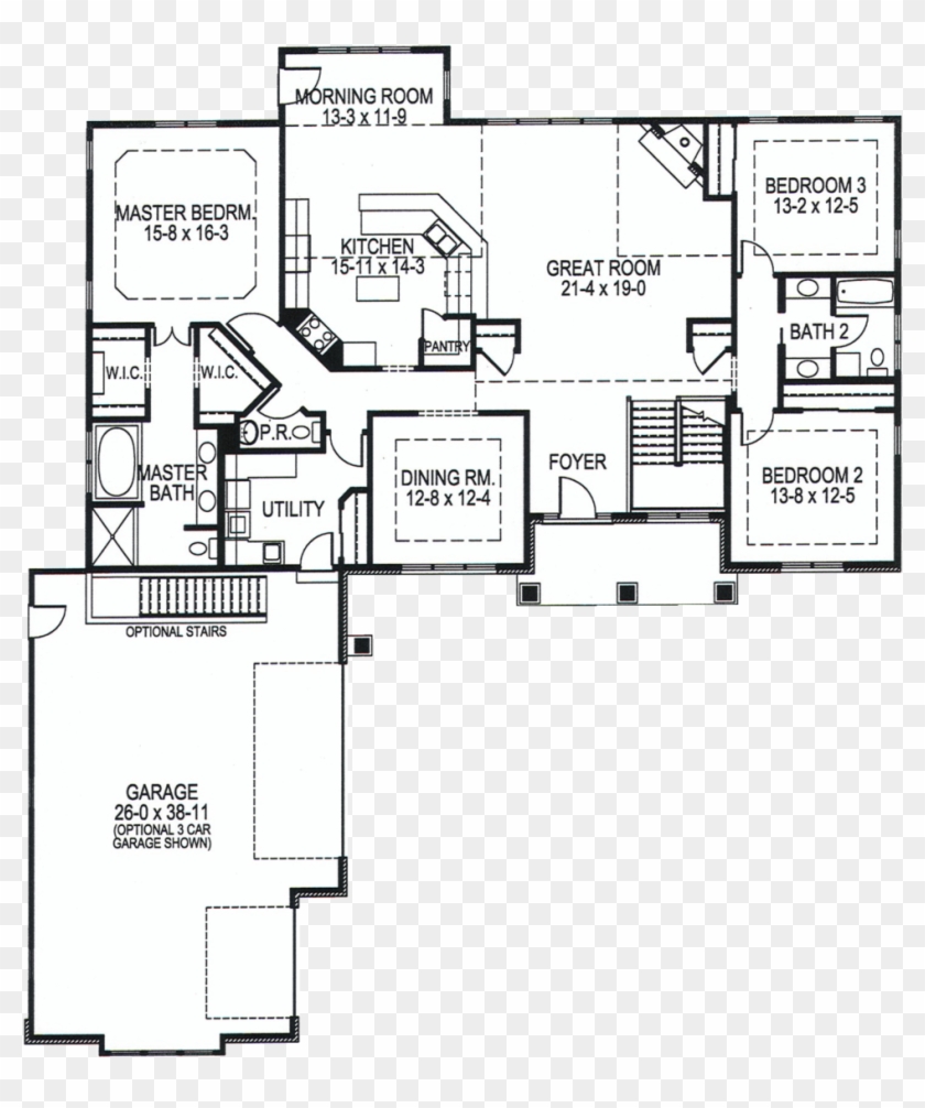 The Cobblestone - Floor Plan Clipart #5300015